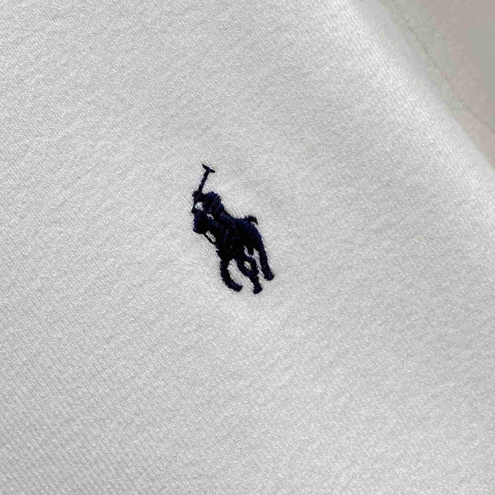 Polo by Ralph Lauren Classic White Tee with Navy Emblem - Picture 8 of 9